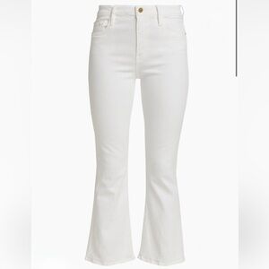 Frame sz 31 le crop mini boot jean with 26” inseam & raw hem excellent condition